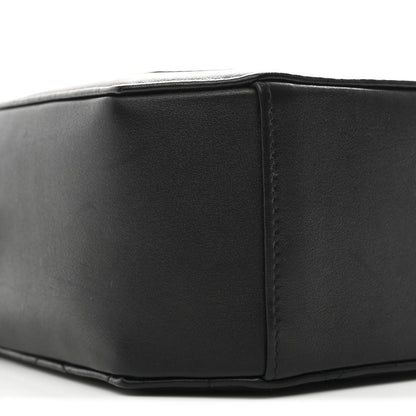 Calfskin CC Clock Camera Case Black