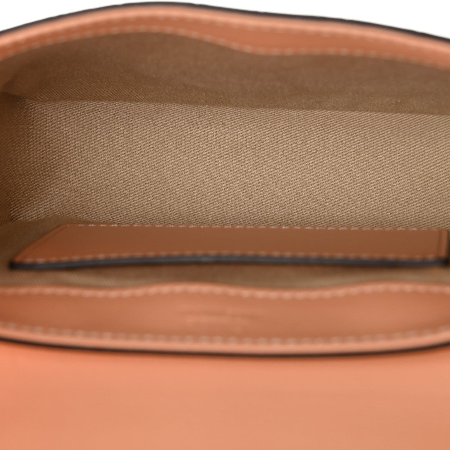 Calfskin Crocodile Embossed Mini C Double Carry Milky Orange