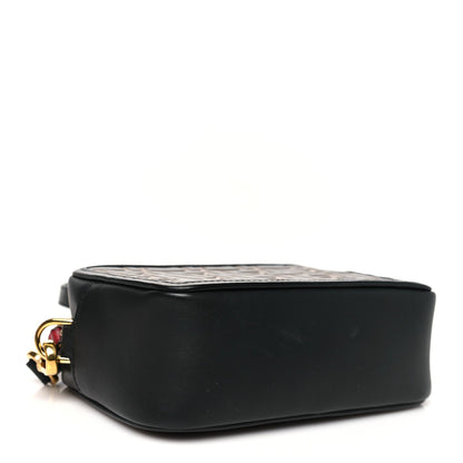 Vitello Century Bi-Color FF 1974 Embossed Mini Camera Case Maya Black