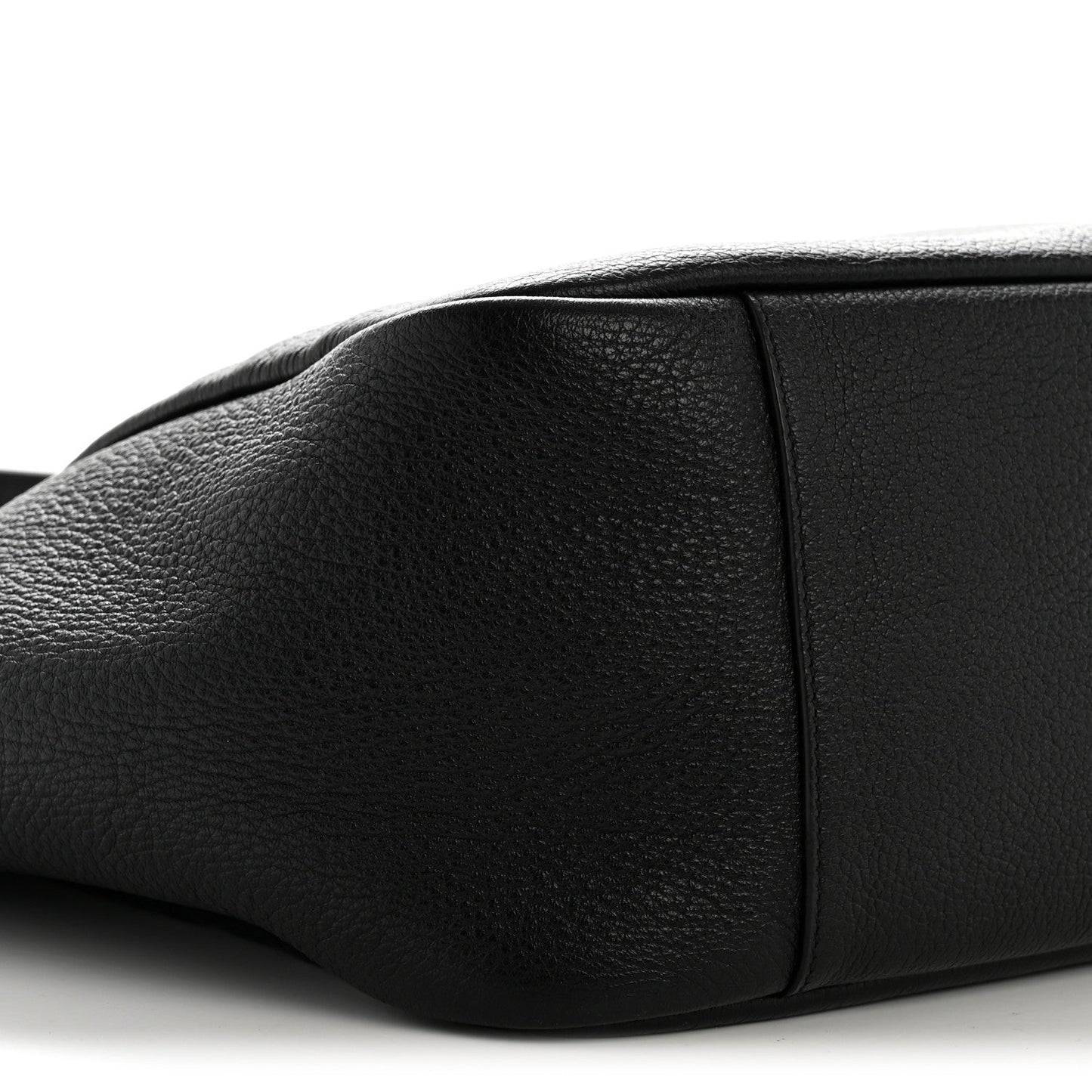 Grained Deerskin Bea Tote Black