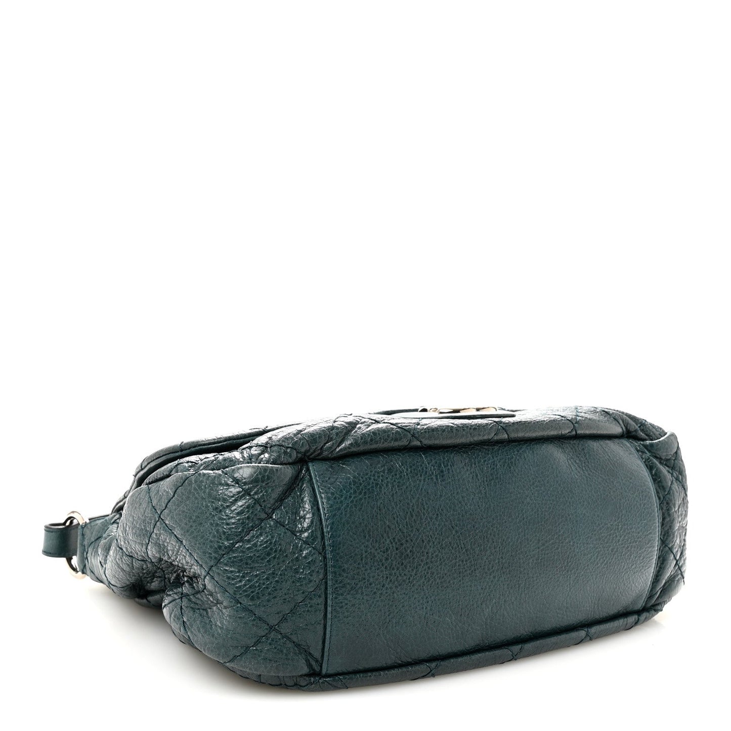 Glazed Calfskin Stitched XL On The Road Flap Blue