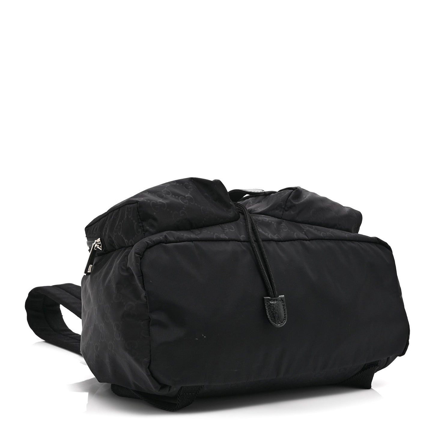 Nylon Monogram Medium Light Single Buckle Backpack Black