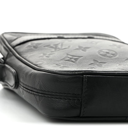 Calfskin Monogram Shadow Danube PM Black