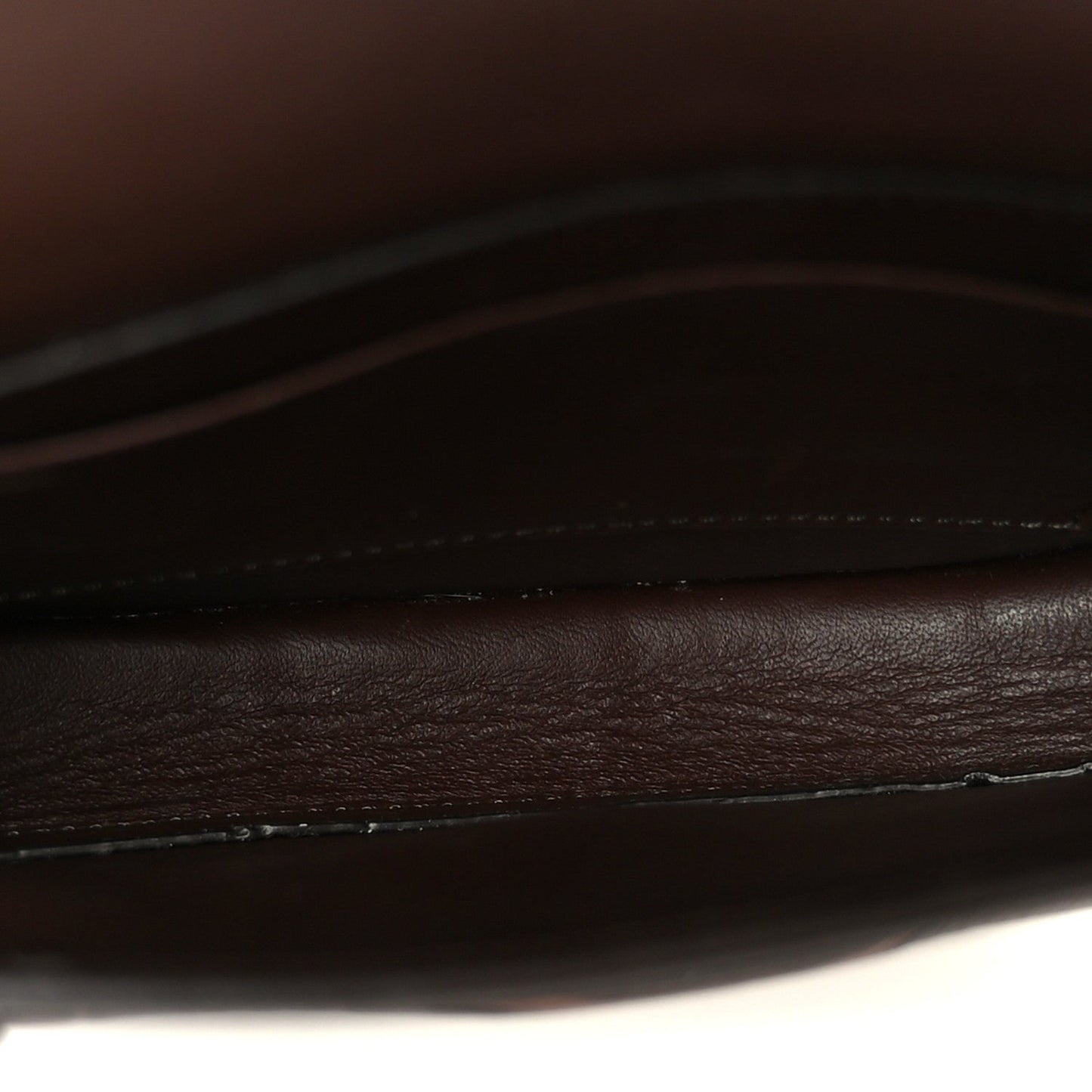 Crocodile Embossed Calfskin Mini Symmetrical Bag Brown