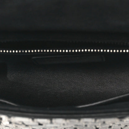 Smooth Calfskin Embroidered Mini Mosaic of Mirrors Lady Dior Black
