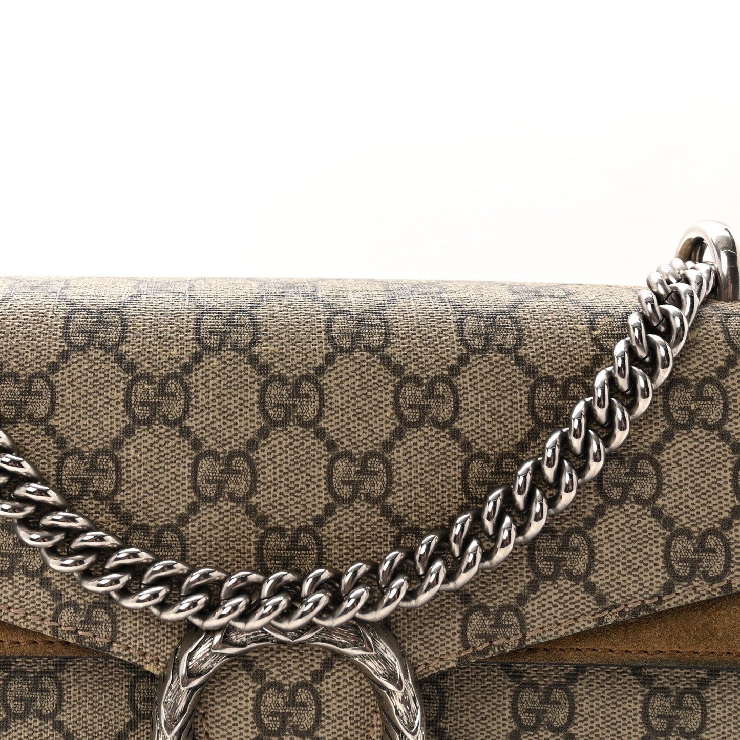 GG Supreme Monogram Small Dionysus Shoulder Bag Taupe