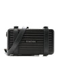 Matte Aluminum Personal Cross-Body Bag Black