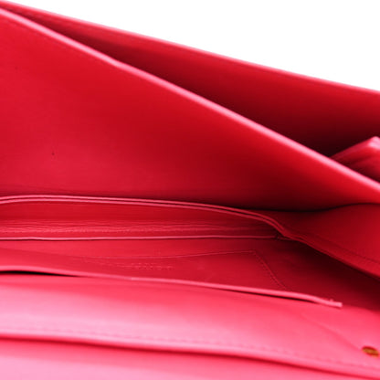 Calfskin Mount Envelope Bag Pink