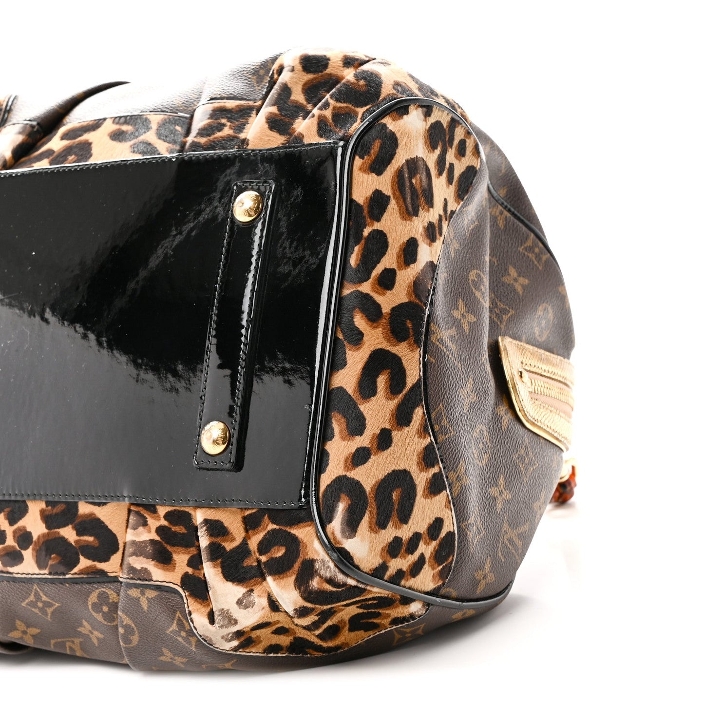 Monogram Leopard Stephen Bag