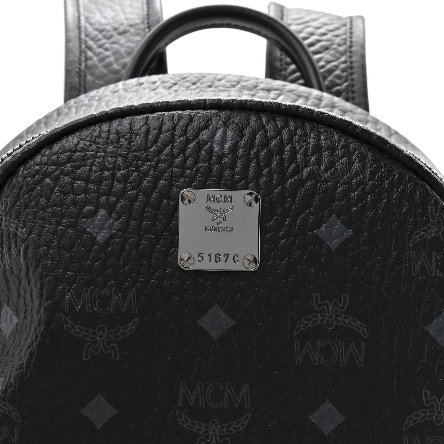 Visetos Medium Side Studs Stark Backpack Black