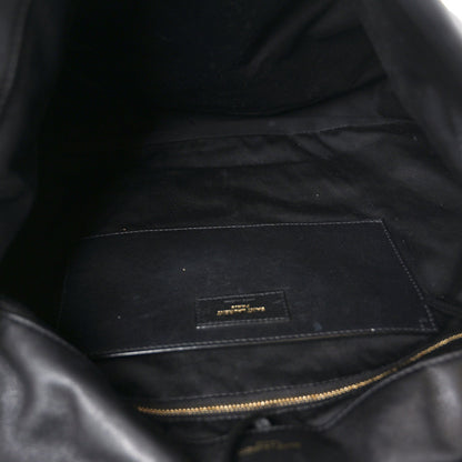 Lambskin Matelasse Monogram Large Jamie 4.3 Black