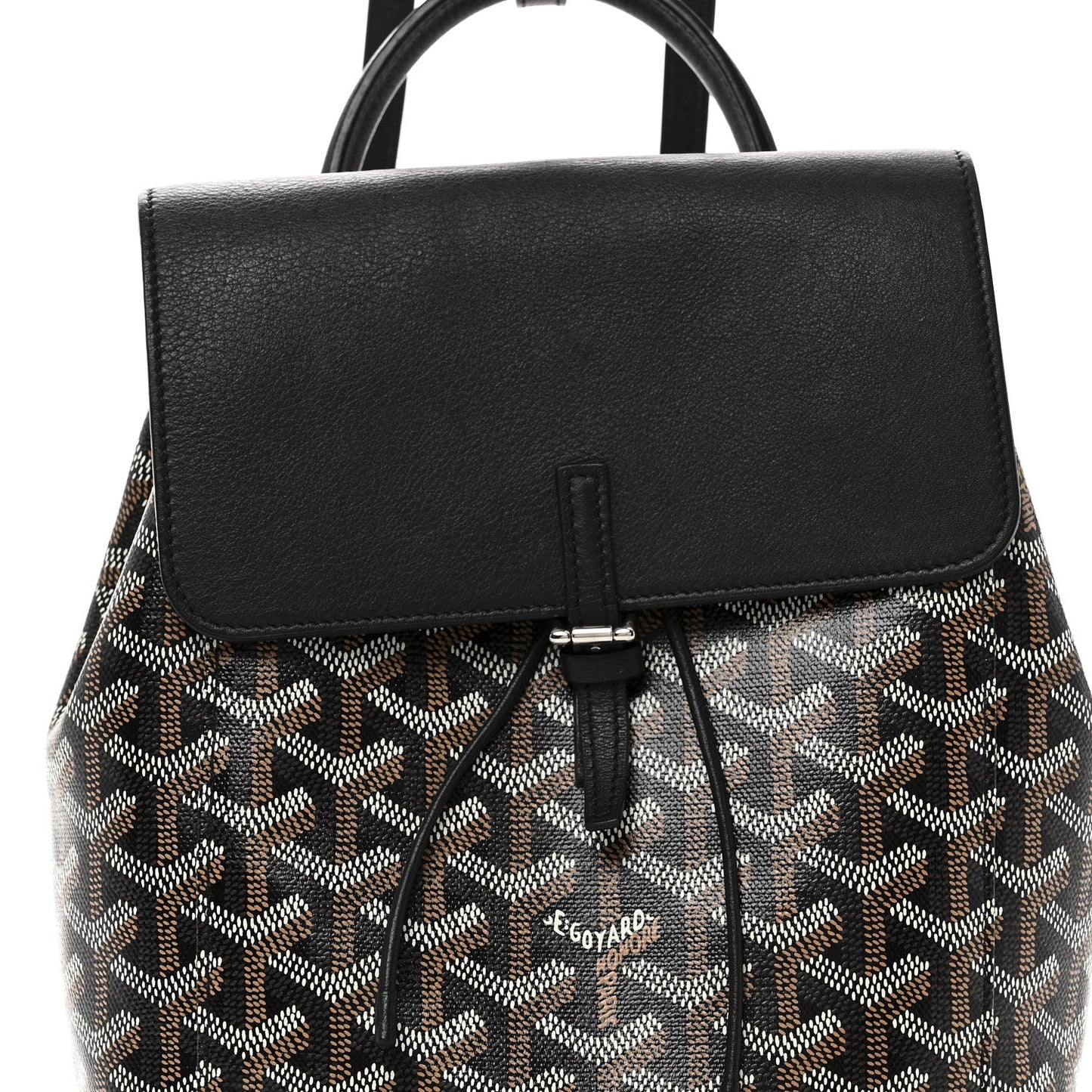 Goyardine Calfskin Mini Alpin Backpack Black