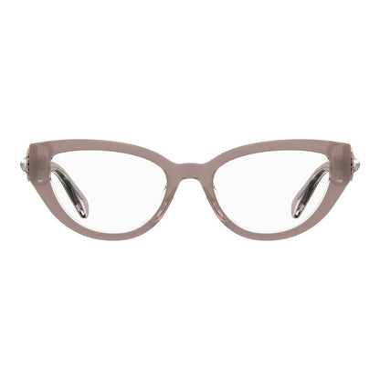 Moschino Eyeglasses Cat Eye Full Rim, Burgundy Frame and Clear Demo Lenses Lens MOS6310LHF00