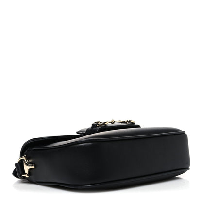 Arabella Calfskin Horsebit 1955 Shoulder Bag Black