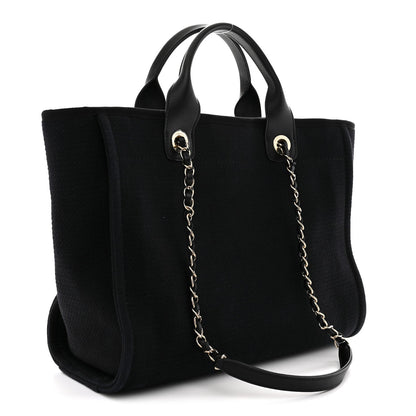 Mixed Fibers Small Deauville Tote Black