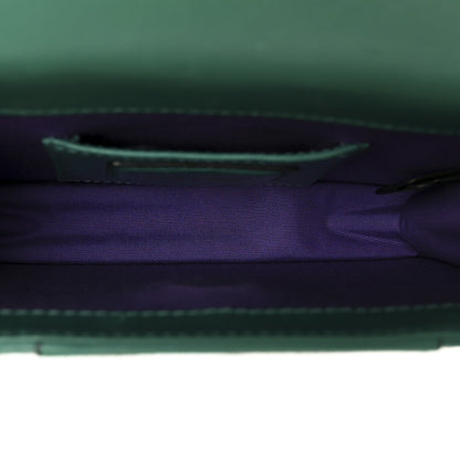 Calfskin Small Serpenti Forever Snake Strap Crossbody Bag Emerald Green