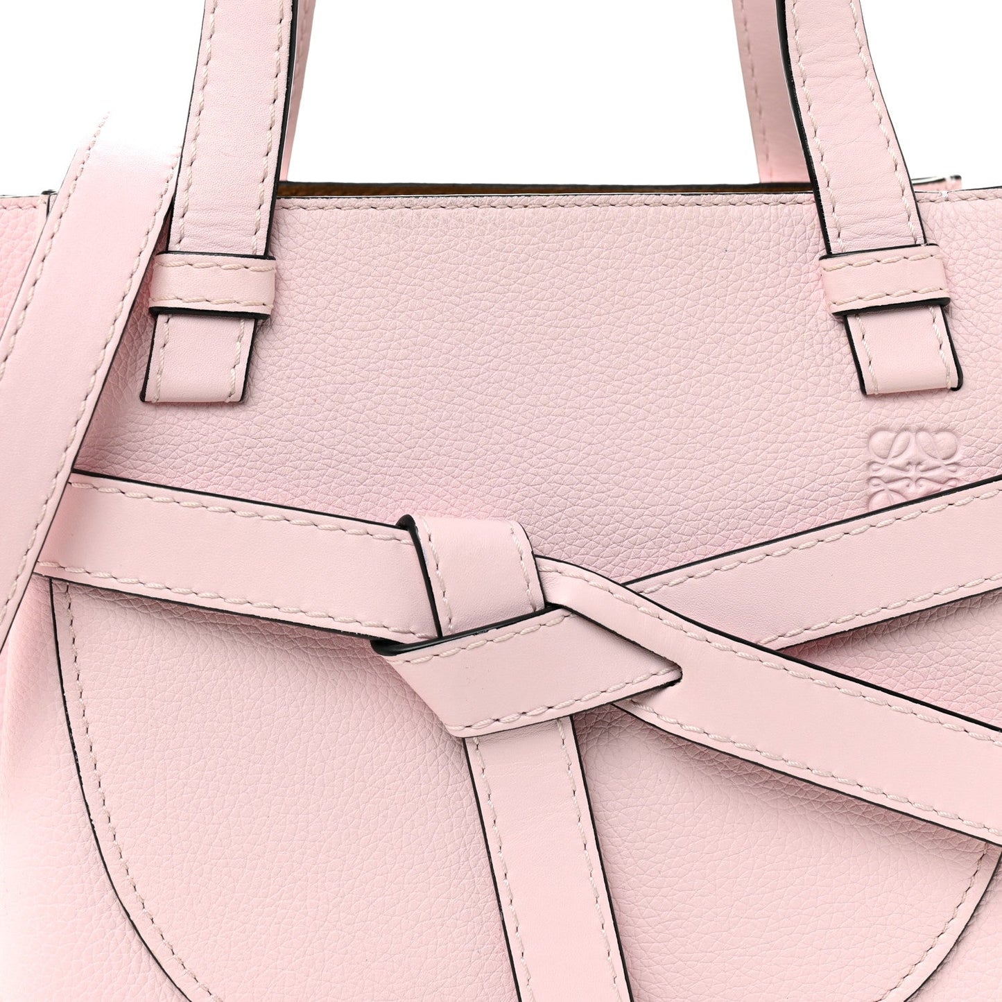 Calfskin Mini Gate Tote Icy Pink