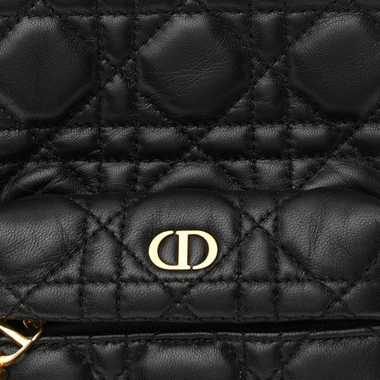 Lambskin Cannage Mini Backpack Black