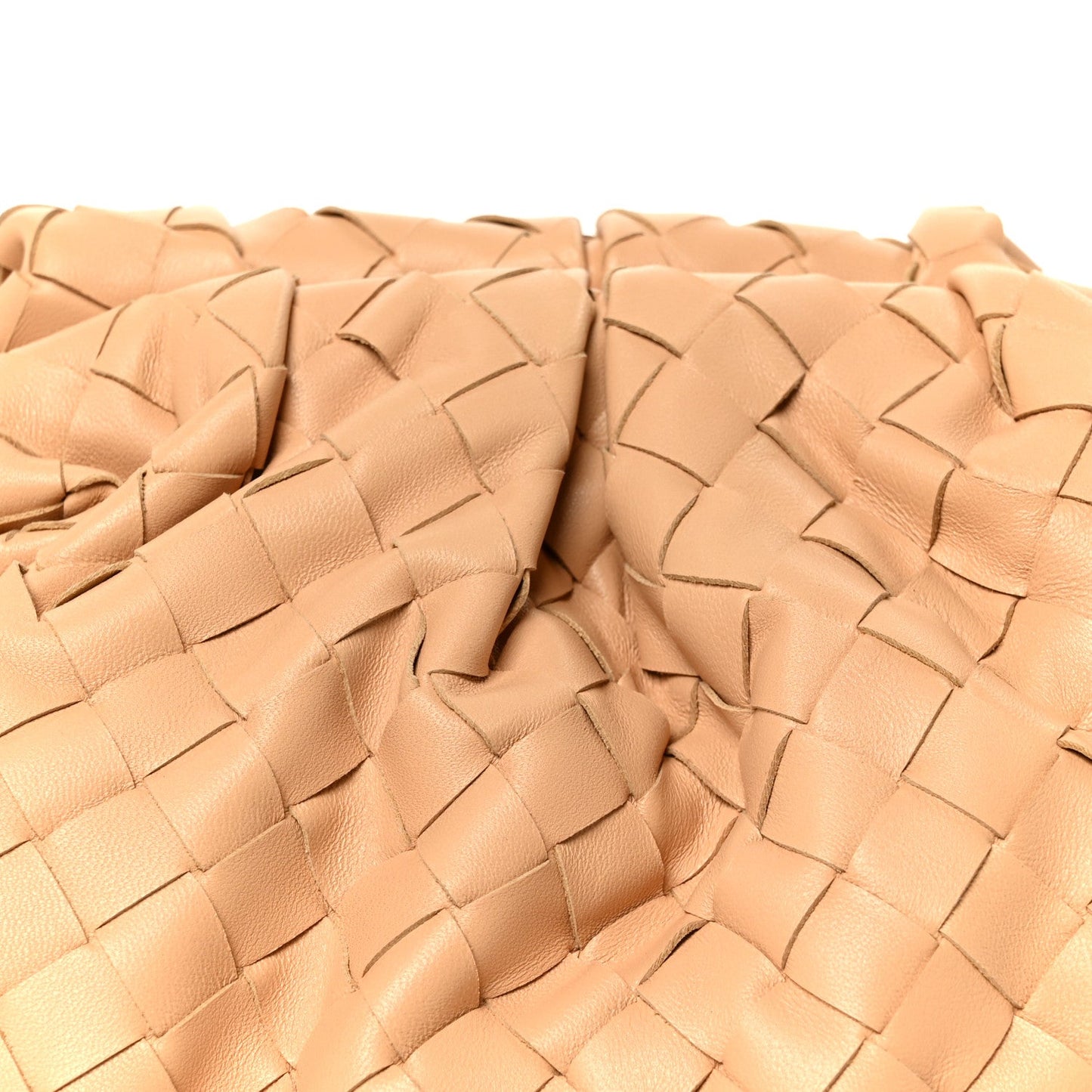 Nappa Maxi Intrecciato The Pouch Oversized Clutch Almond
