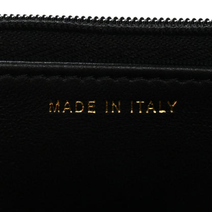 Lambskin Quilted Resin CC Mini Flap Bag Black White