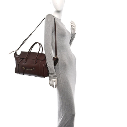 Supple Shiny Lambskin Medium Smiling New Luggage Brick
