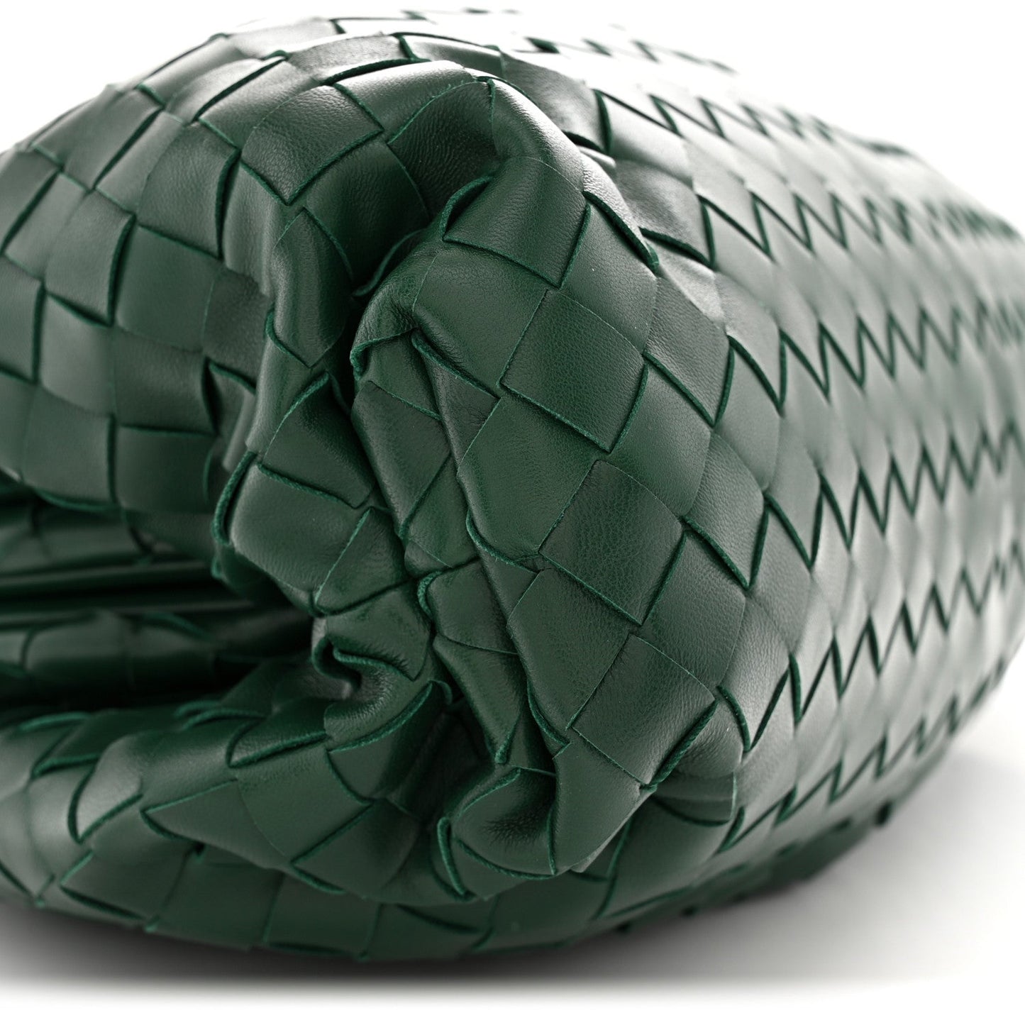 Nappa Maxi Intrecciato The Pouch Oversized Clutch Raintree