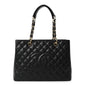 Caviar Quilted Grand Shopping Tote GST Black