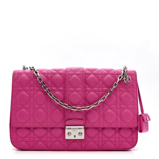 Lambskin Cannage Large Miss Dior Flap Sorbet