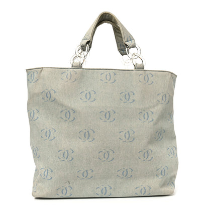Denim Large CC Tote Light Blue