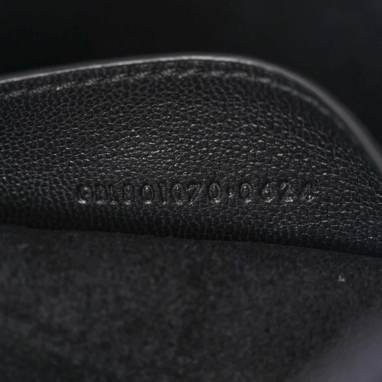 Lambskin Pochon Shoulder Bag Black