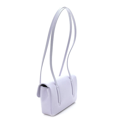Shiny Caviar Mini Preppy Coco Shoulder Bag Purple