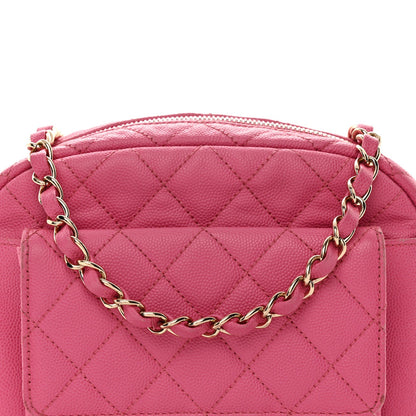 Caviar Quilted CC Day Camera Case Pink
