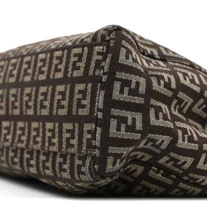 Zucchino Vitello Small Tote Testa di Moro Beige