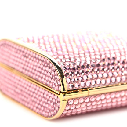Swarovski Crystal Minaudiere Clutch Pink