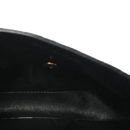 Caviar Quilted East West Flap Black