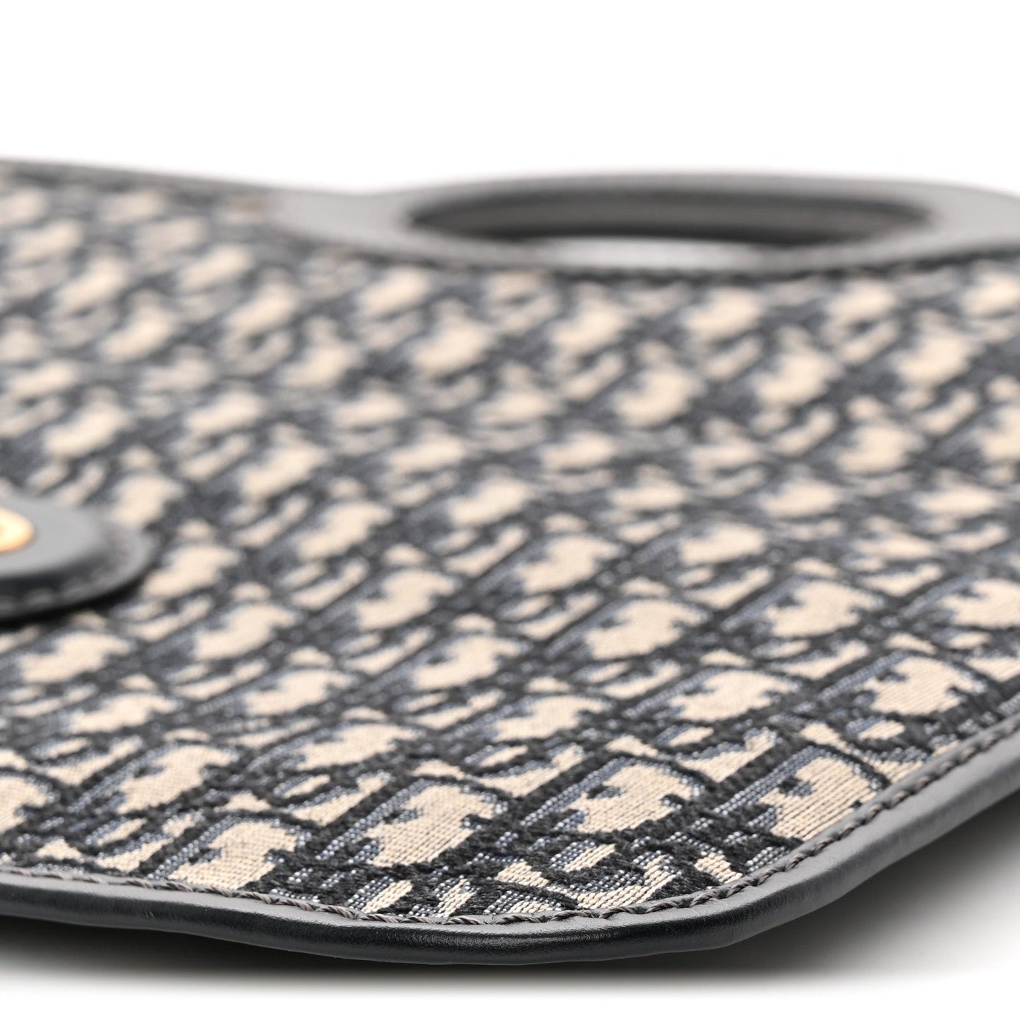 Oblique Fold Over Clutch Blue