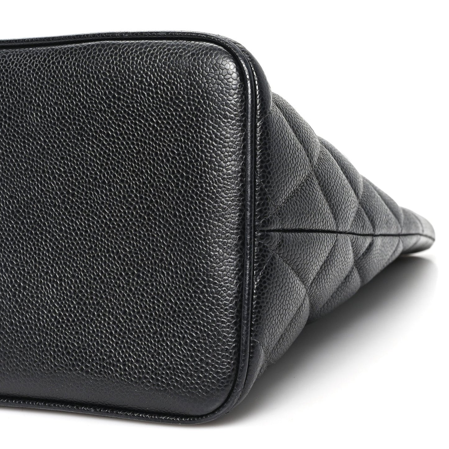 Caviar Quilted Medallion Tote Black