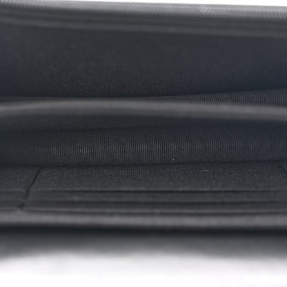 Lambskin Resin Quilted Mini Wallet On Chain WOC Black