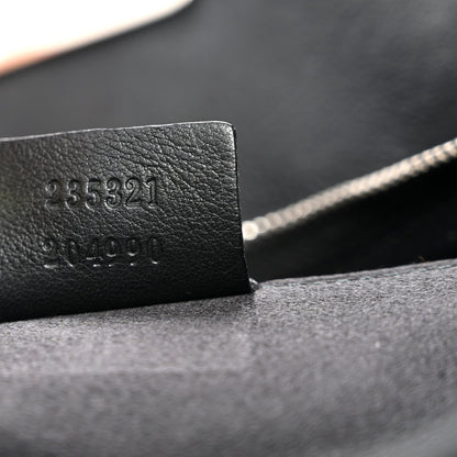Calfskin Bamboo Croisette Clutch Black