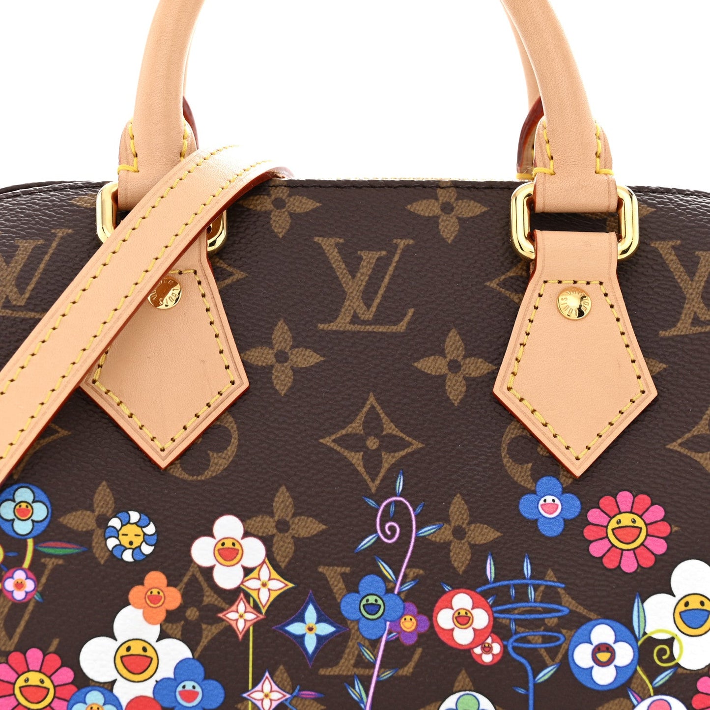 LV X TM Monogram Flowers Speedy Bandouliere 20