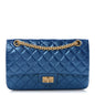 Metallic Calfskin Quilted 2.55 Reissue 225 Flap Blue