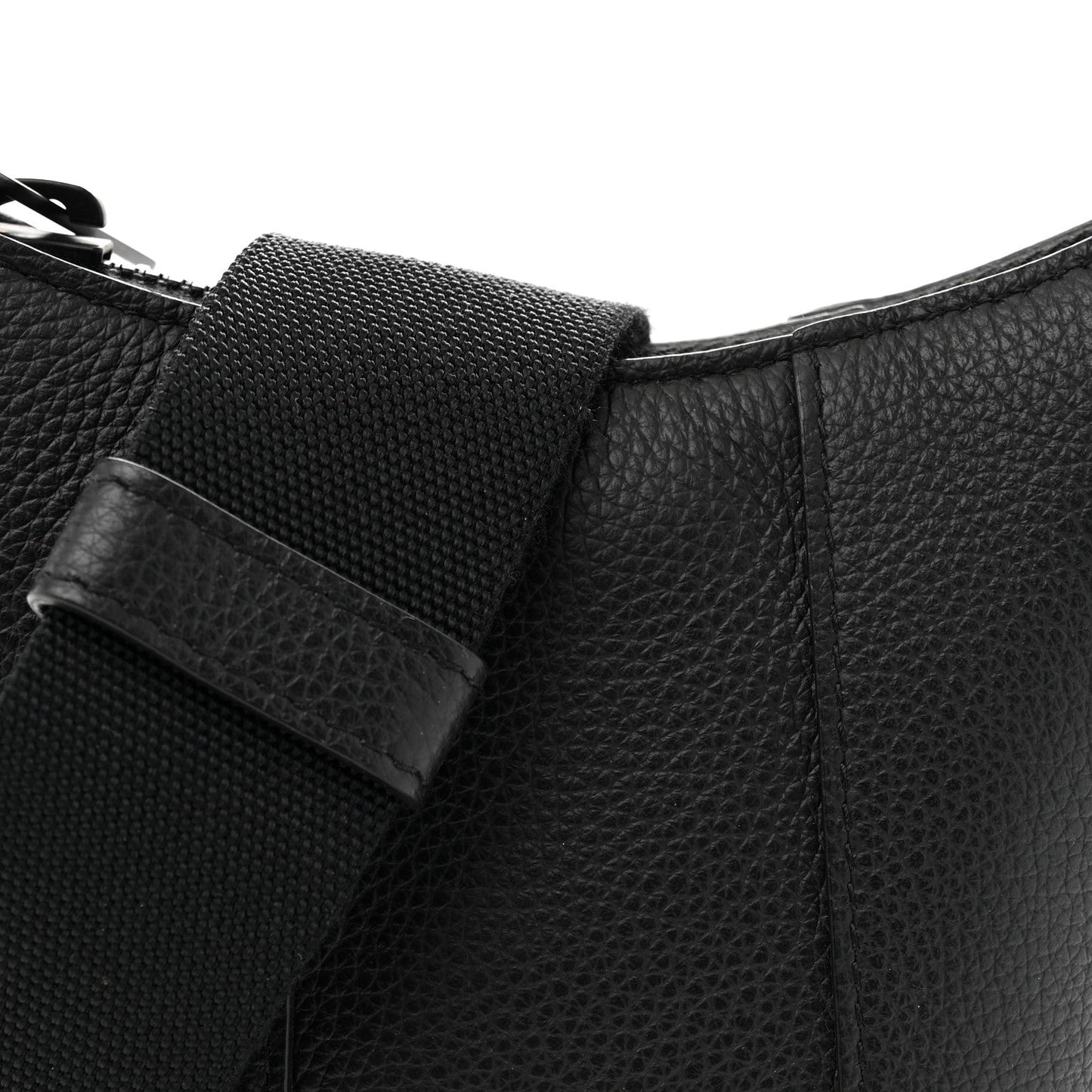 Calfskin Hourglass Phone Holder Bag Black