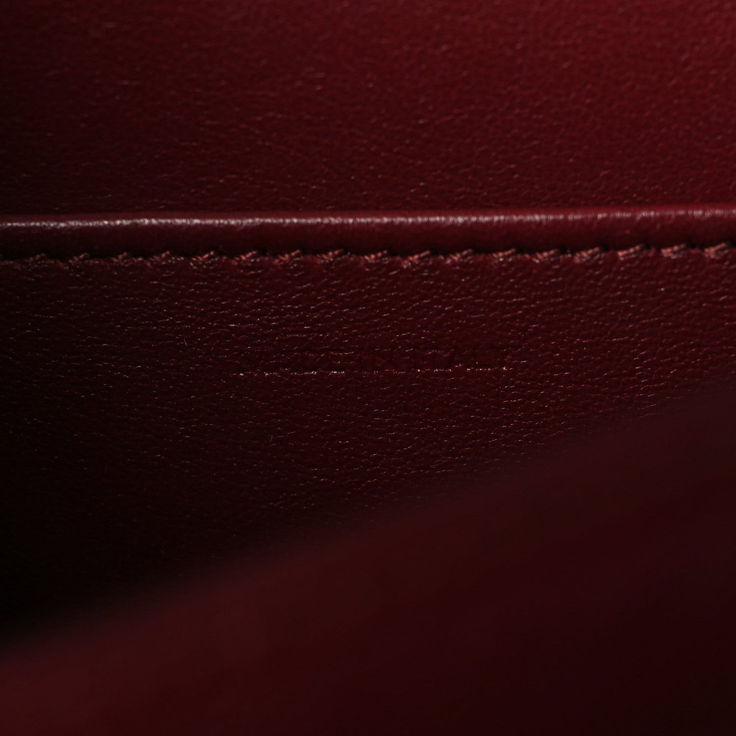 Box Calfskin Teen Classic Box Flap Bag Burgundy