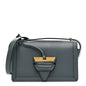 Calfskin Mini Barcelona Shoulder Bag Stone Blue