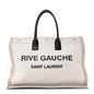 Linen Calfskin Rive Gauche Tote Greggio Natural