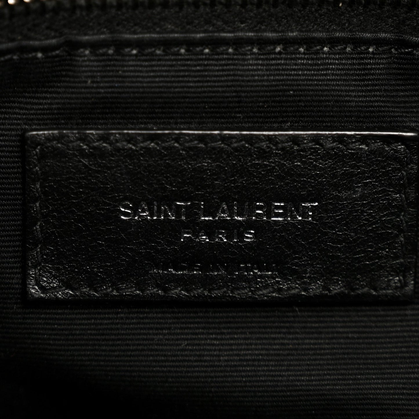 Lambskin Quilted Medium Loulou Puffer Monogram Chain Satchel Black