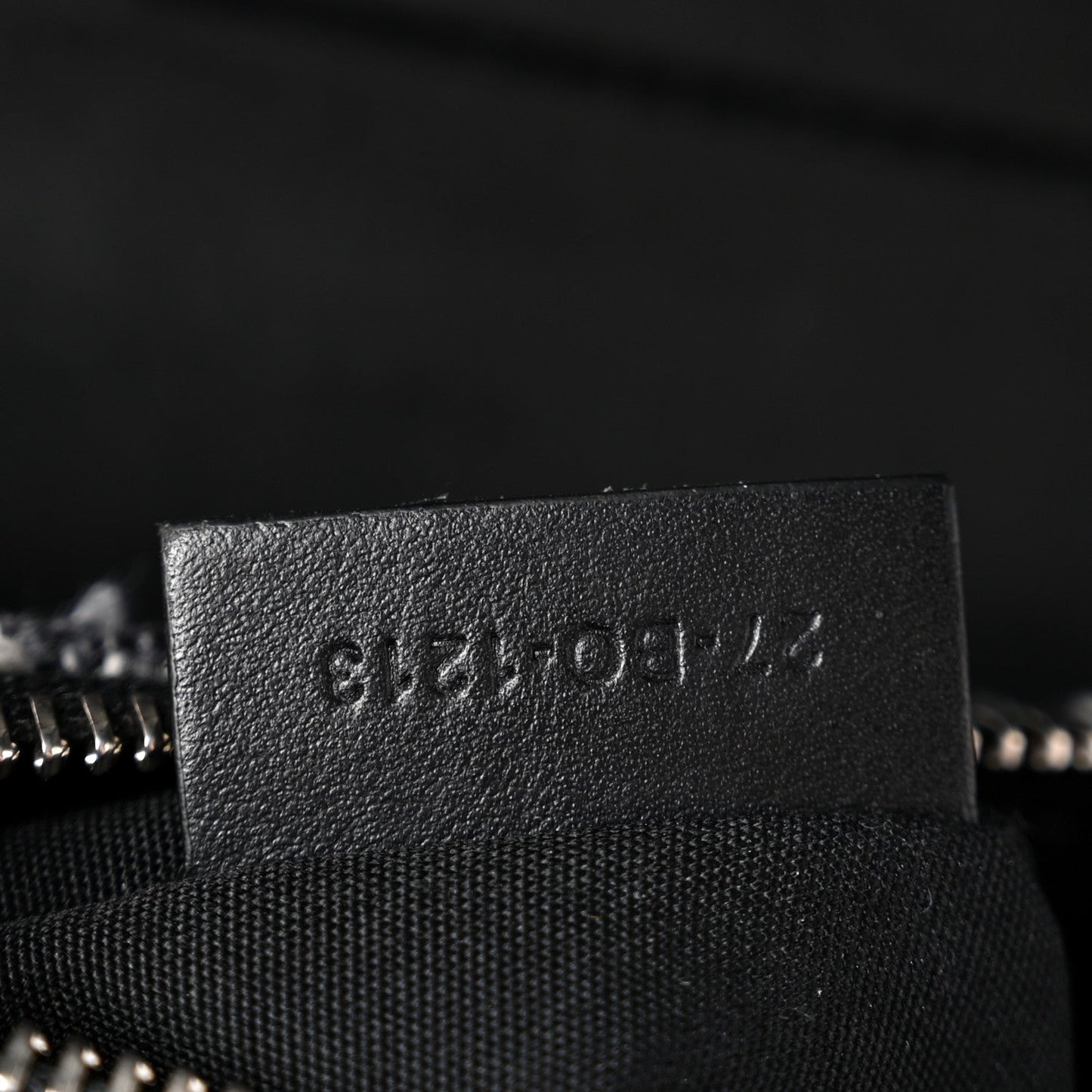 Tweed Saddle Bag Black Silver