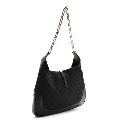 Monogram Jackie O Chain Hobo Black