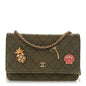 Canvas Quilted Coco Cuba Charms Wallet on Chain WOC Khaki