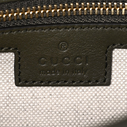 Roxy Calfskin Medium Blondie Top Handle Bag Forest Green